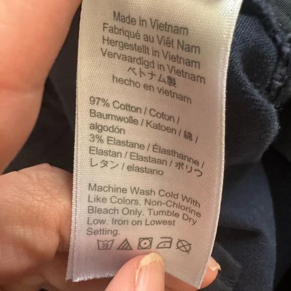 J. Crew Women's Navy Cotton Casual Shorts Size 14 - Picture 5 of 5